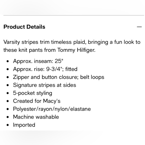 Tommy Hilfiger Tribeca skinny multicolor plaid pants - Picture 13 of 13